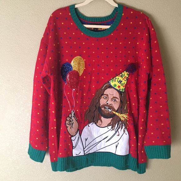 Jesus Birthday Boy Ugly Christmas 